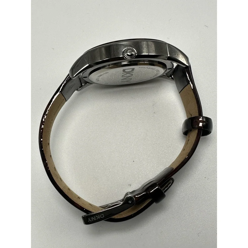 DKNY NY-8651 New Battery‎ Tortoise-Shell 43MM Crystal Dial 7.5